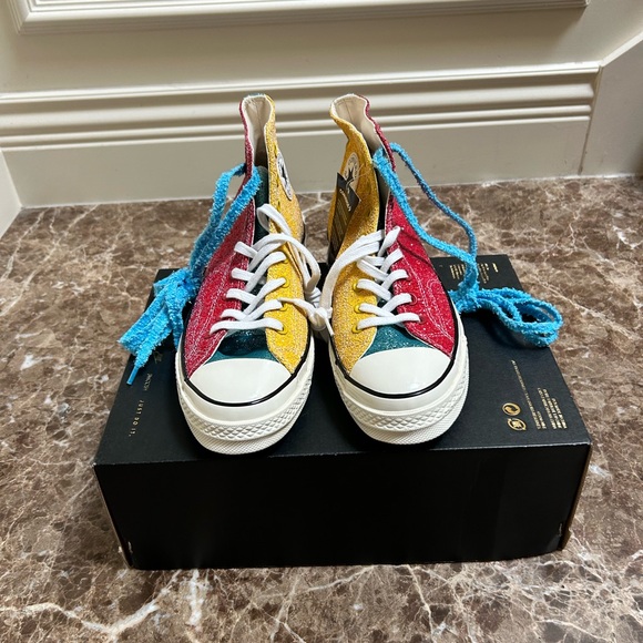 Converse Chuck Taylor All Star 70 Hi - JW Anderson Glitter Yellow Red - Picture 3 of 4